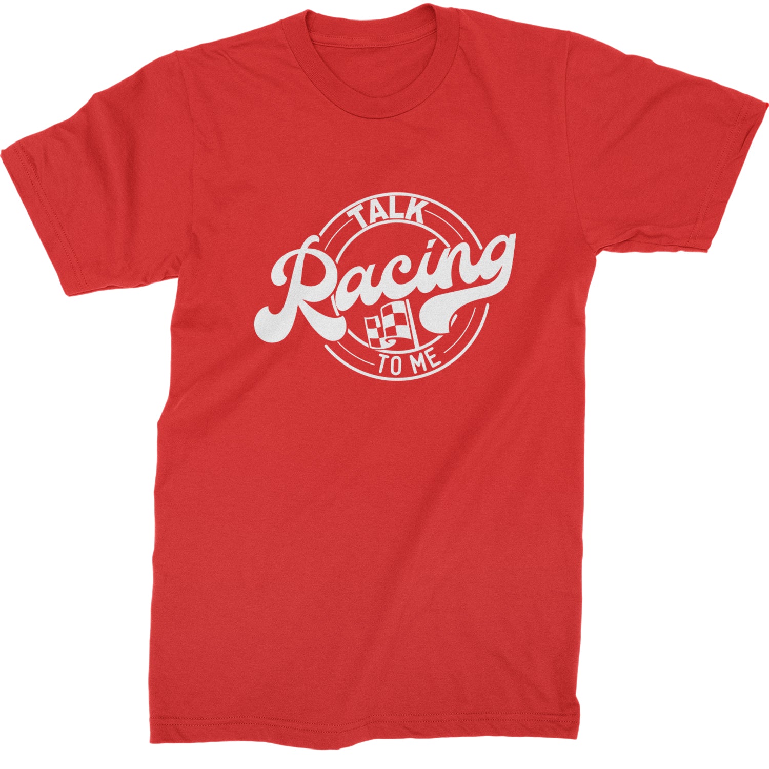 Talk Racing To Me Mens T-shirt Red