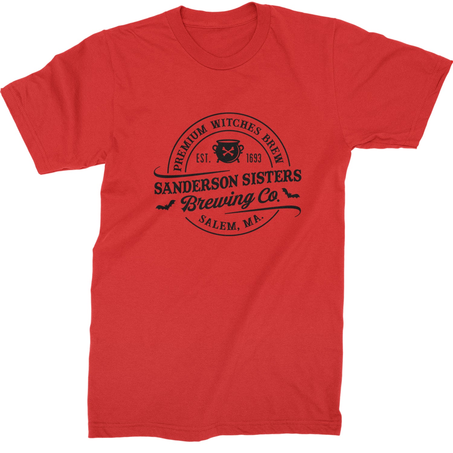 Sanderson Sisters Brewing Company Witches Brew Mens T-shirt Red