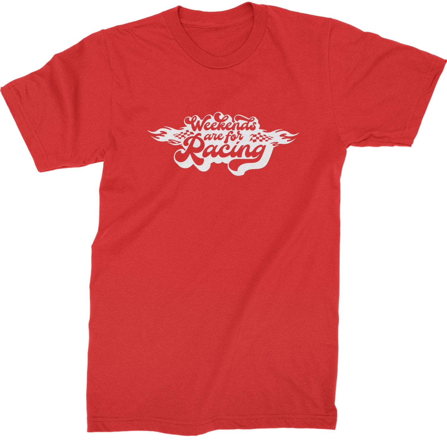 Weekends Are For Racing Mens T-shirt Red