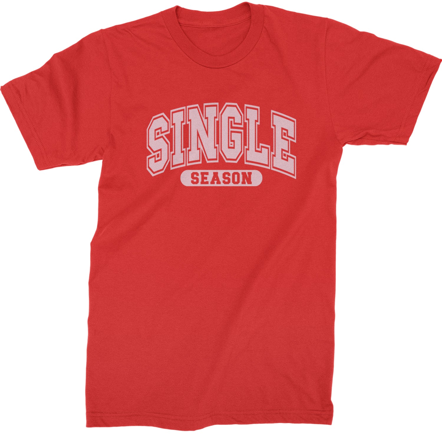 Single Season Valentine's Day  Mens T-shirt Red