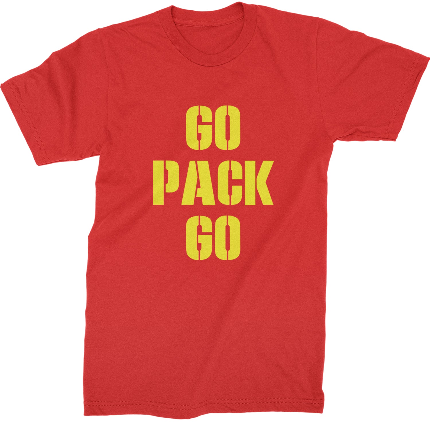 Go Pack Go Green Bay Mens T-shirt Red