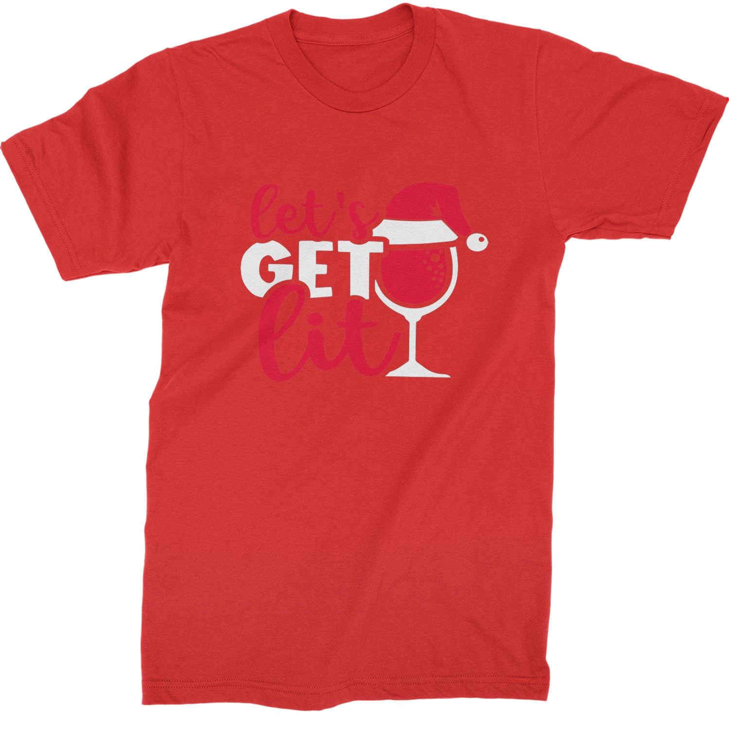 Let’s Get Lit Mens T-shirt Red