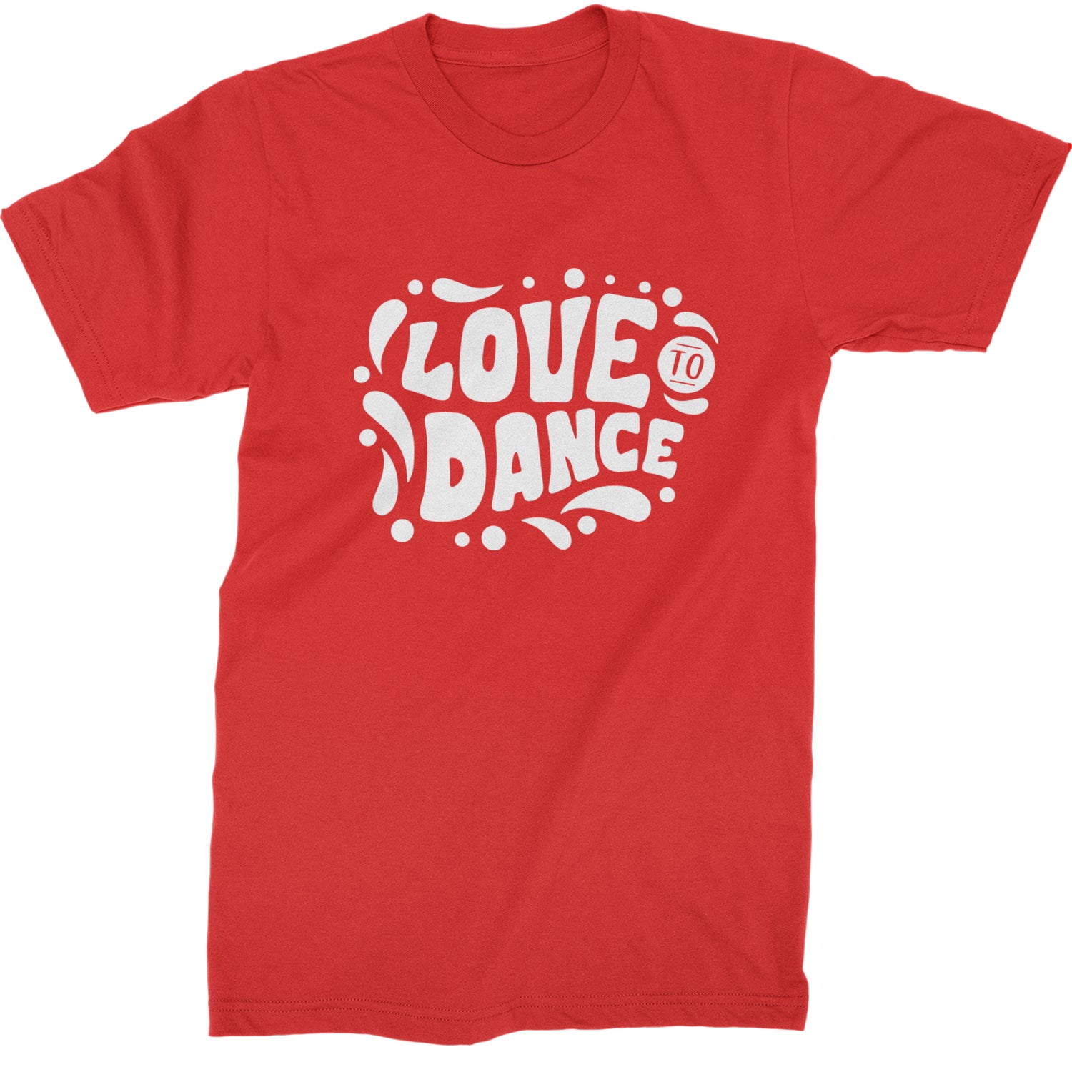 Love To Dance Mens T-shirt Red