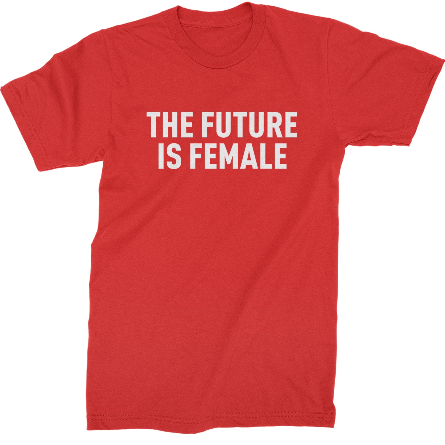 The Future Is Female Feminism  Mens T-shirt Red