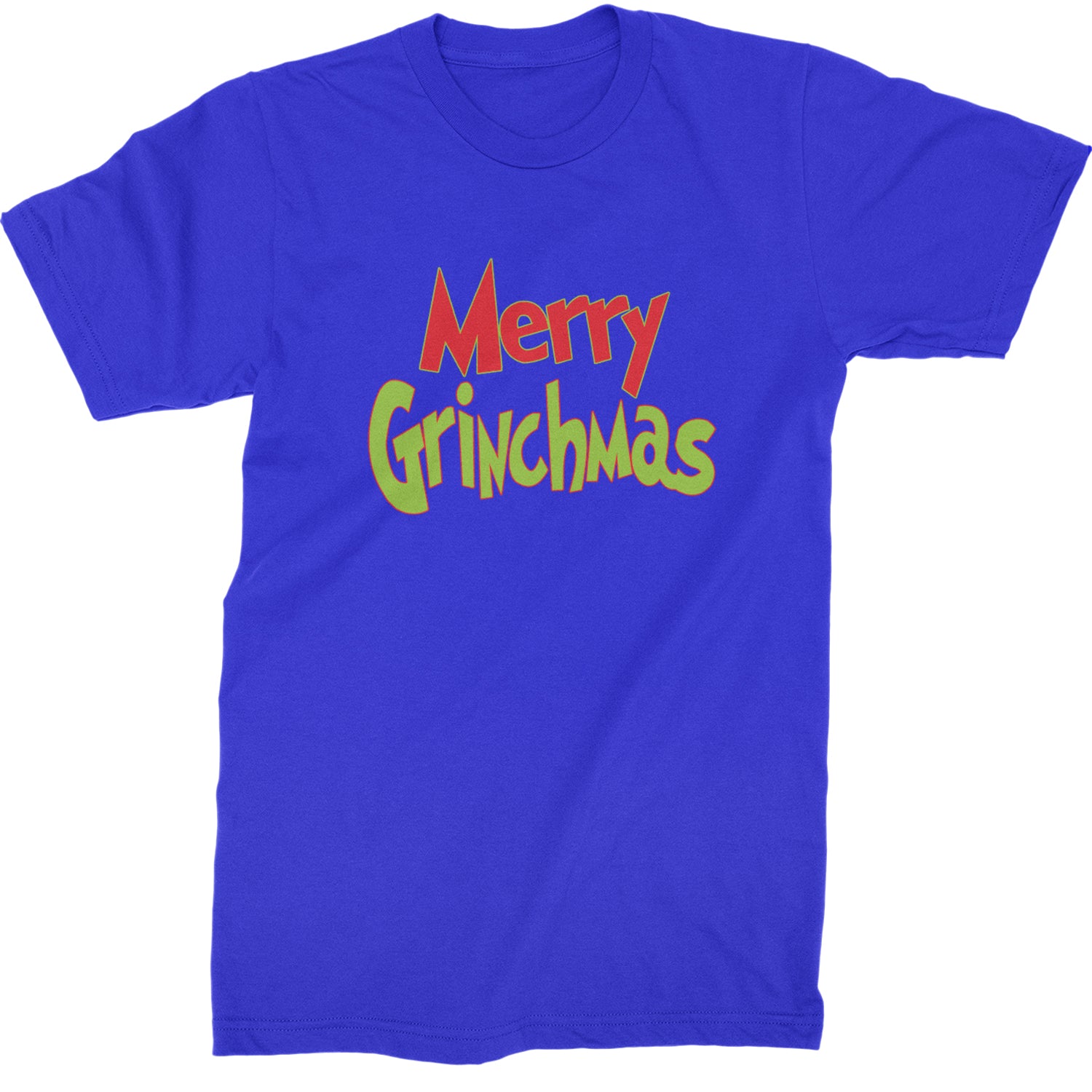 Merry Grinchmas Jolly Merry Christmas  Mens T-shirt Royal Blue