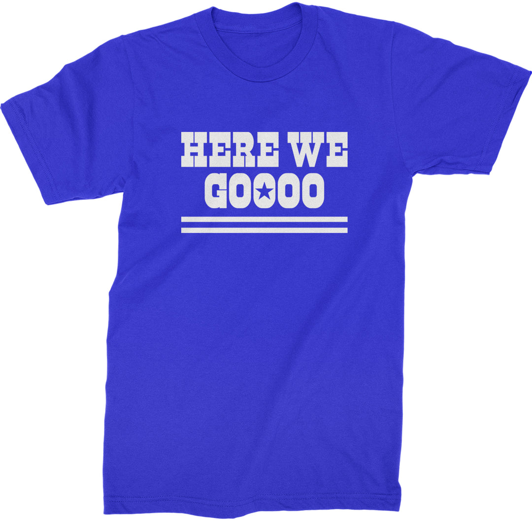 Here We Go Dem Boys Dallas Football Mens T-shirt Royal Blue