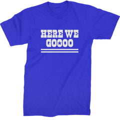 Here We Go Dem Boys Dallas Football Mens T-shirt Royal Blue