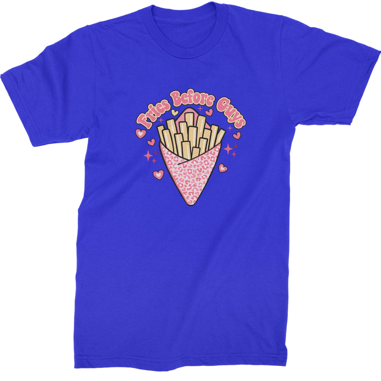 Fries Before Guys  Mens T-shirt Royal Blue