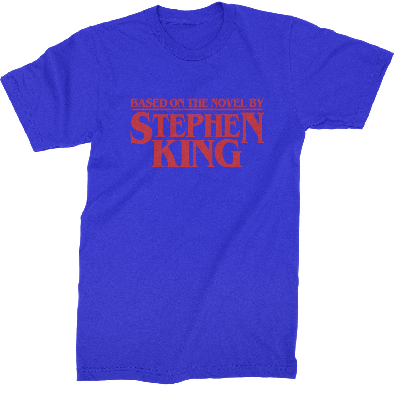 Based On The Novel By Stephen King Mens T-shirt Royal Blue