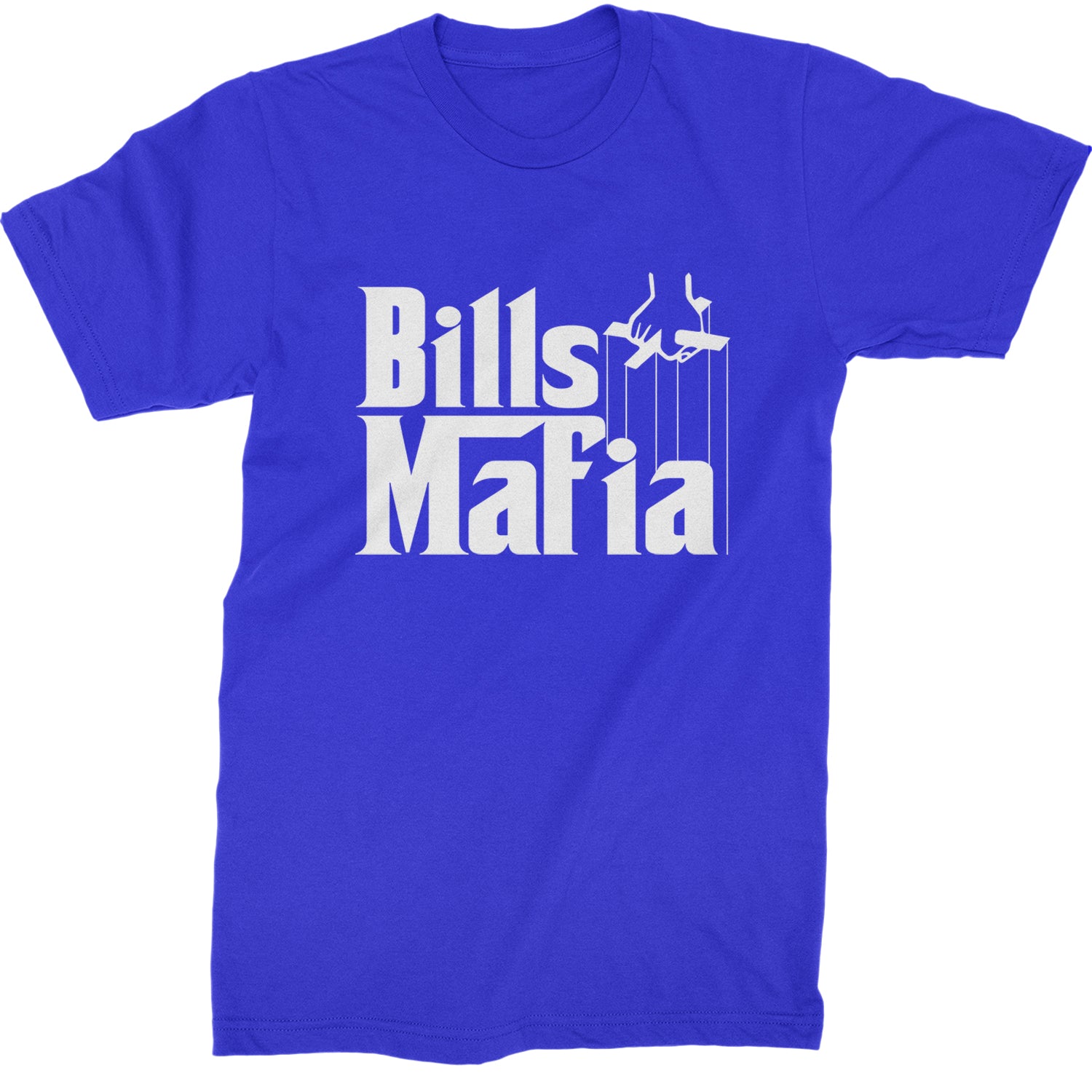 Mafia Bills Mafia Godfather Mens T-shirt Royal Blue