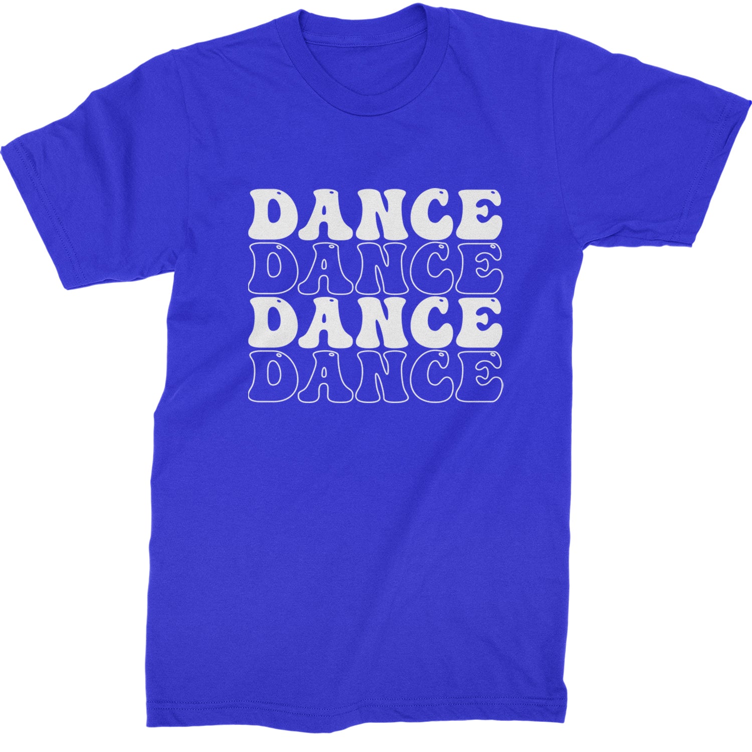 Dance Dance Dance Dance Mens T-shirt Royal Blue