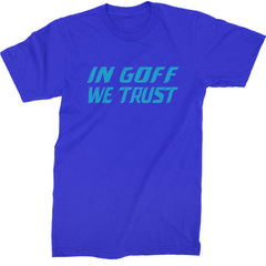 In Goff We Trust Detroit  Mens T-shirt Royal Blue