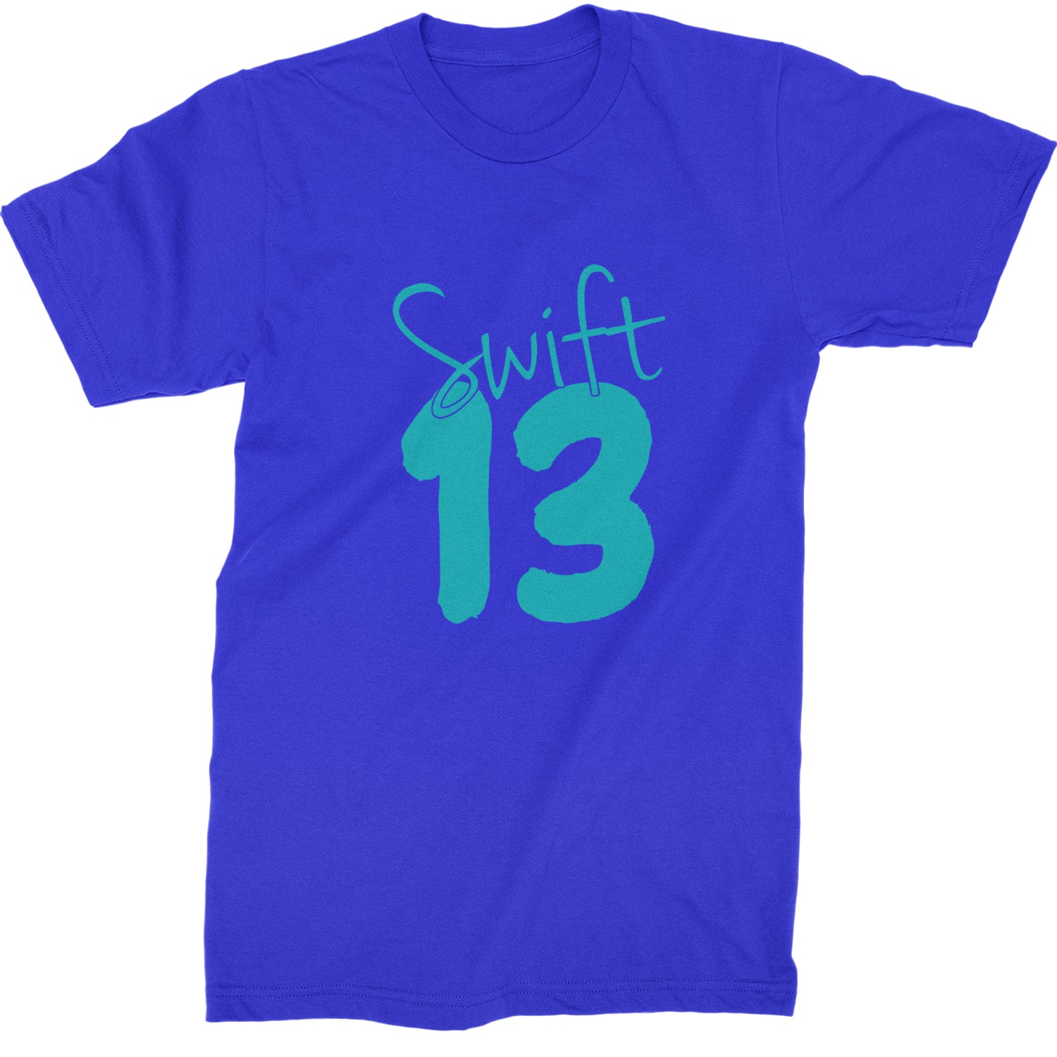 13 Swift 13 Lucky Number Era TTPD Mens T-shirt Royal Blue