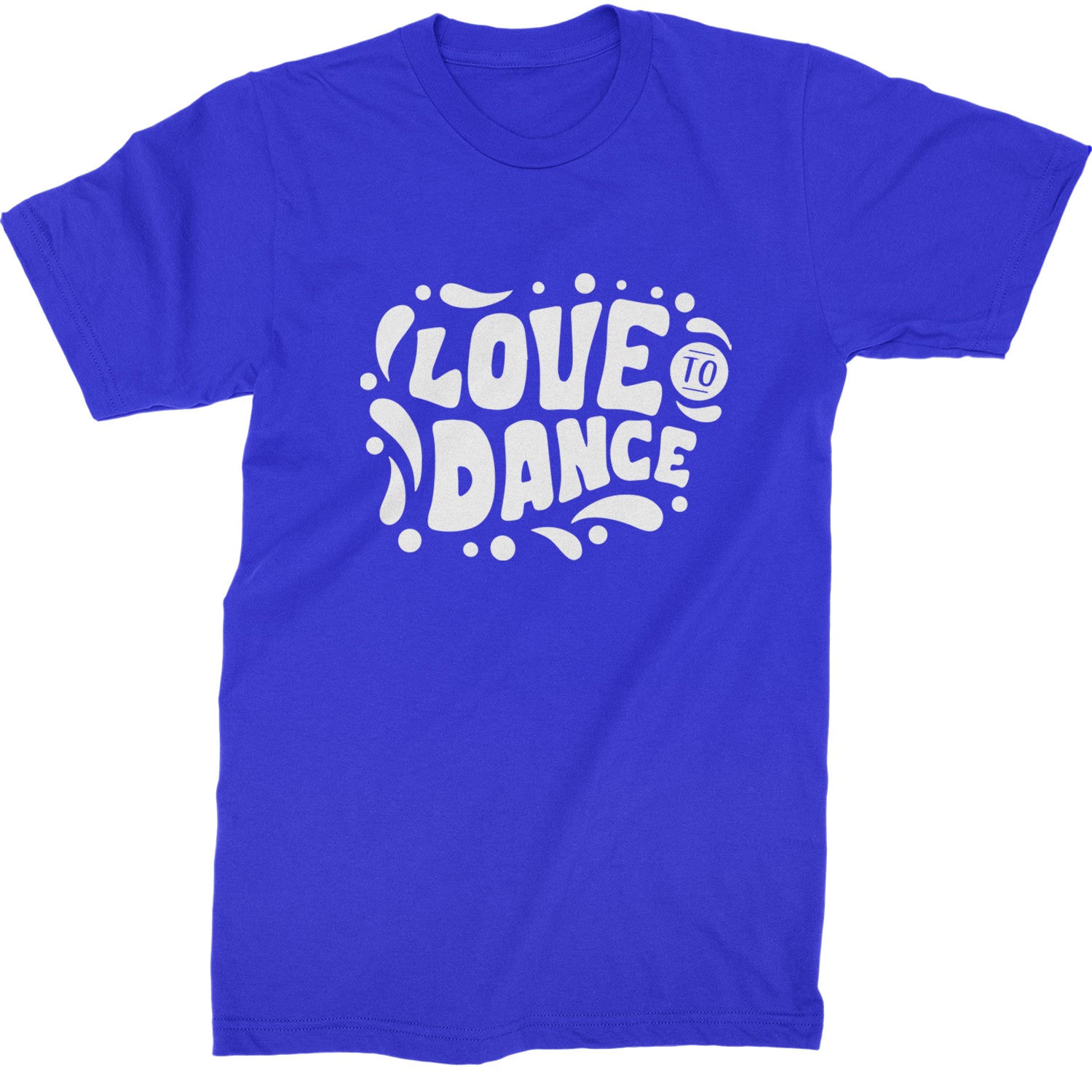 Love To Dance Mens T-shirt Royal Blue