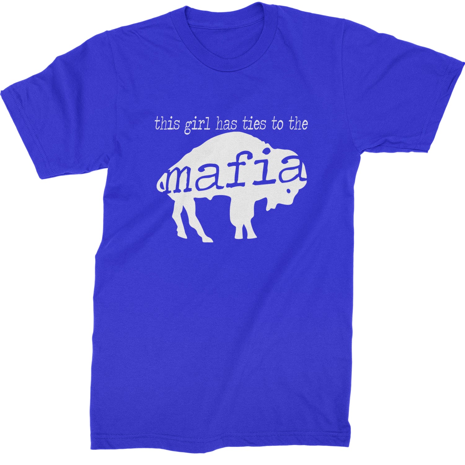 This Girl Has Ties To The Bills Mafia Mens T-shirt Royal Blue