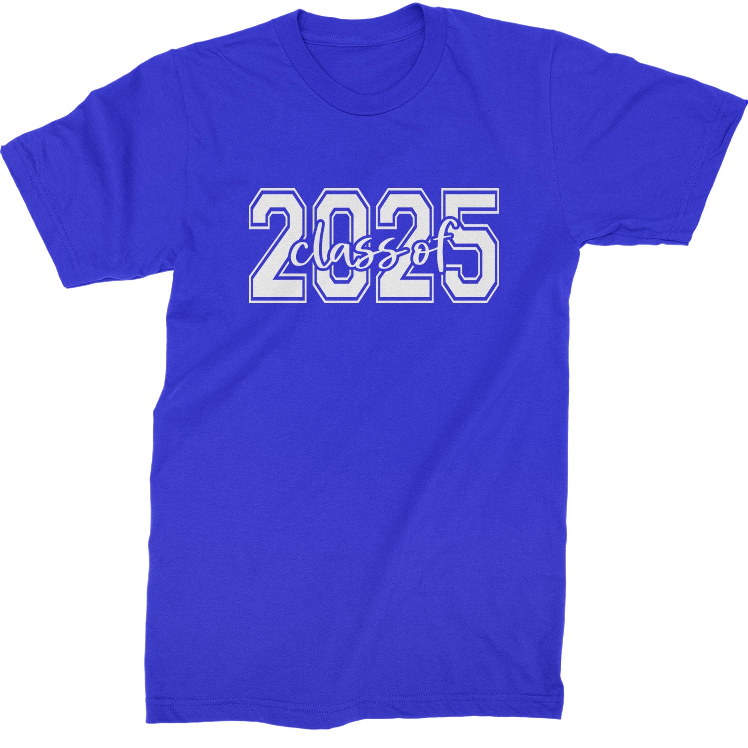 Class Of 2025 Graduation Mens T-shirt Royal Blue