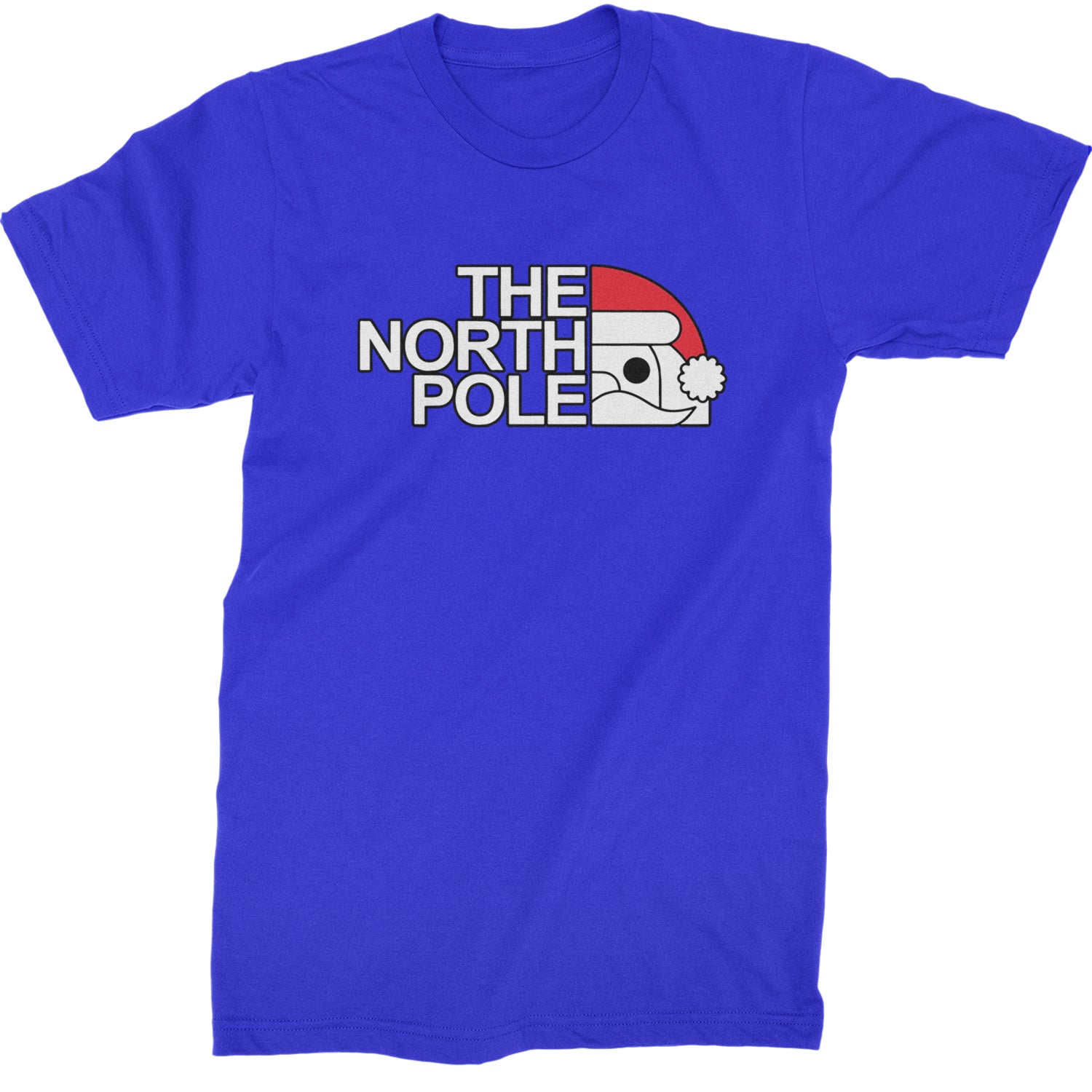 The North Pole Santa Face  Mens T-shirt Royal Blue