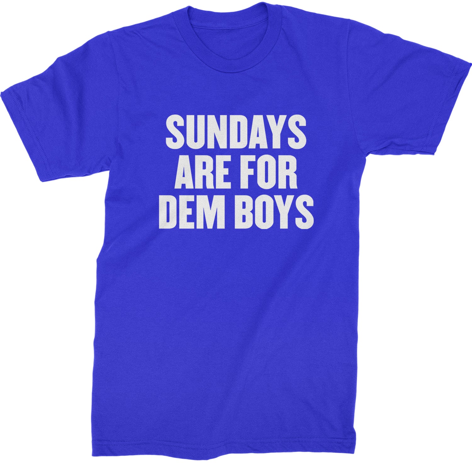 Sundays Are For Dem Boys Mens T-shirt Royal Blue