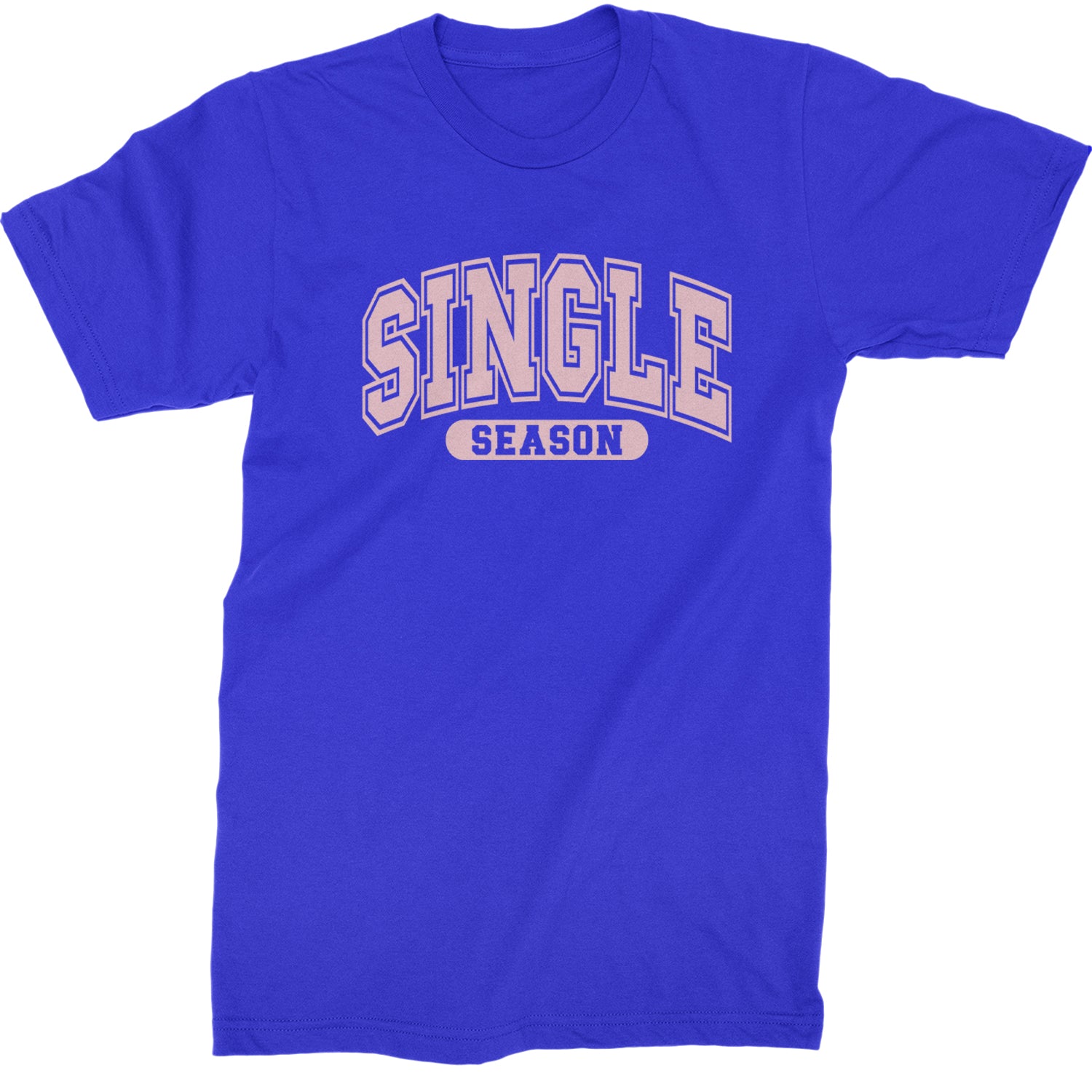 Single Season Valentine's Day  Mens T-shirt Royal Blue