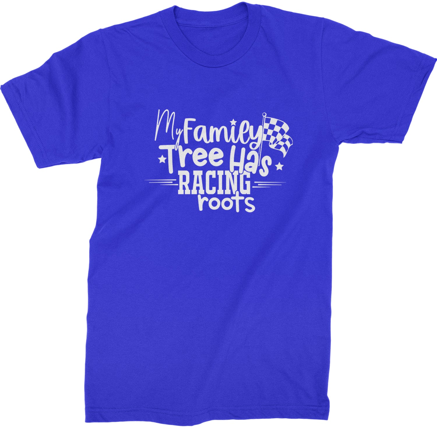 My Family Tree Has Racing Roots Mens T-shirt Royal Blue