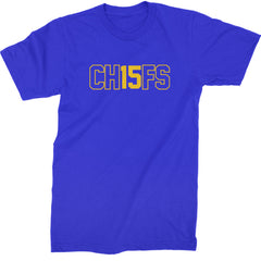 Ch15fs Chief 15 Shirt Mens T-shirt Royal Blue