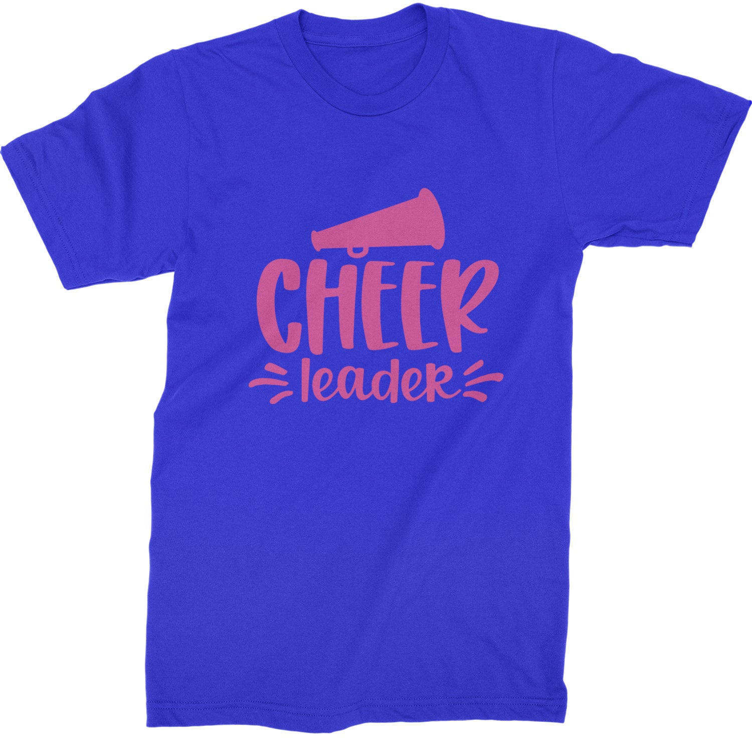 Cheerleader Bullhorn Mens T-shirt Royal Blue