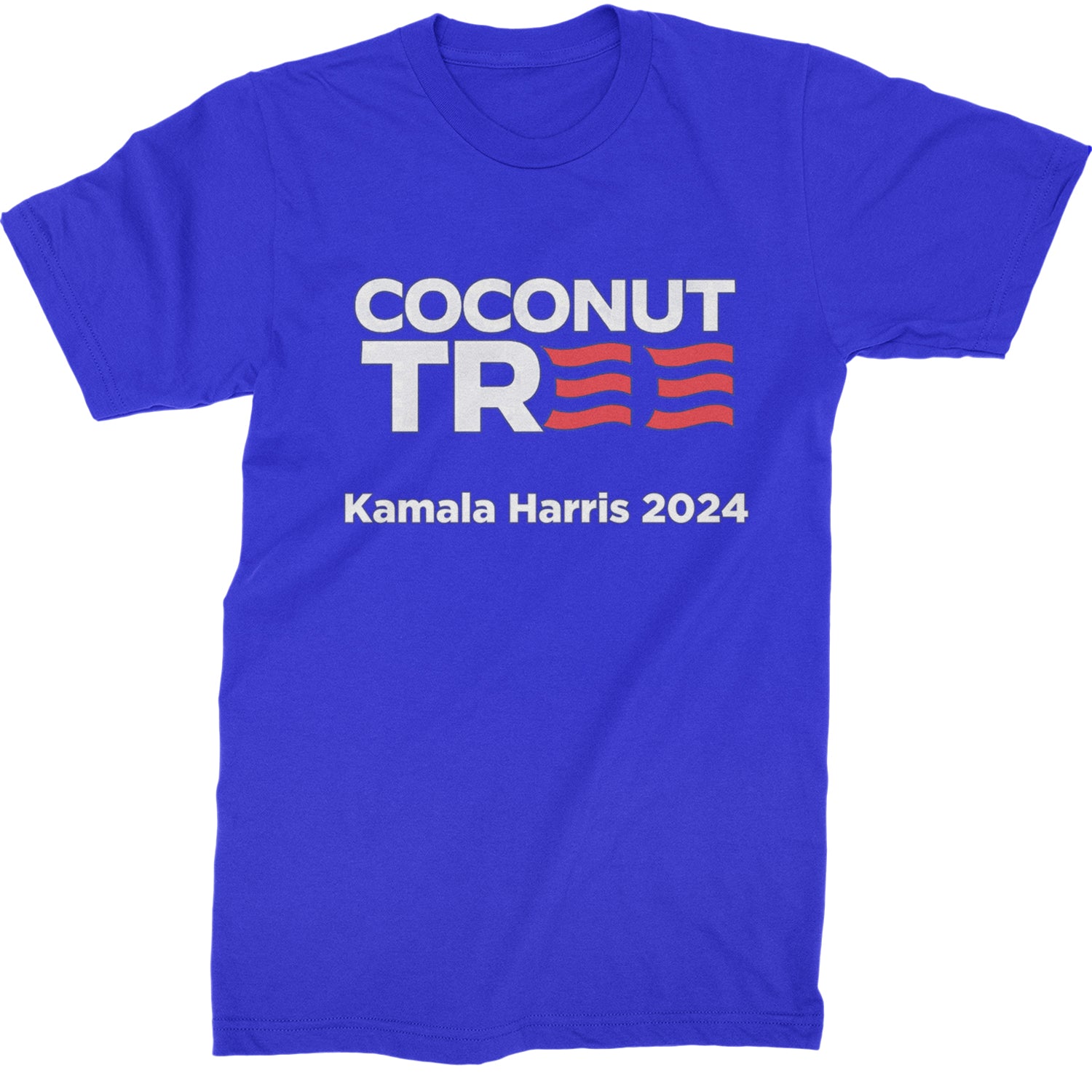 Coconut Tree - Support Kamala Harris For President 2024 Mens T-shirt Royal Blue