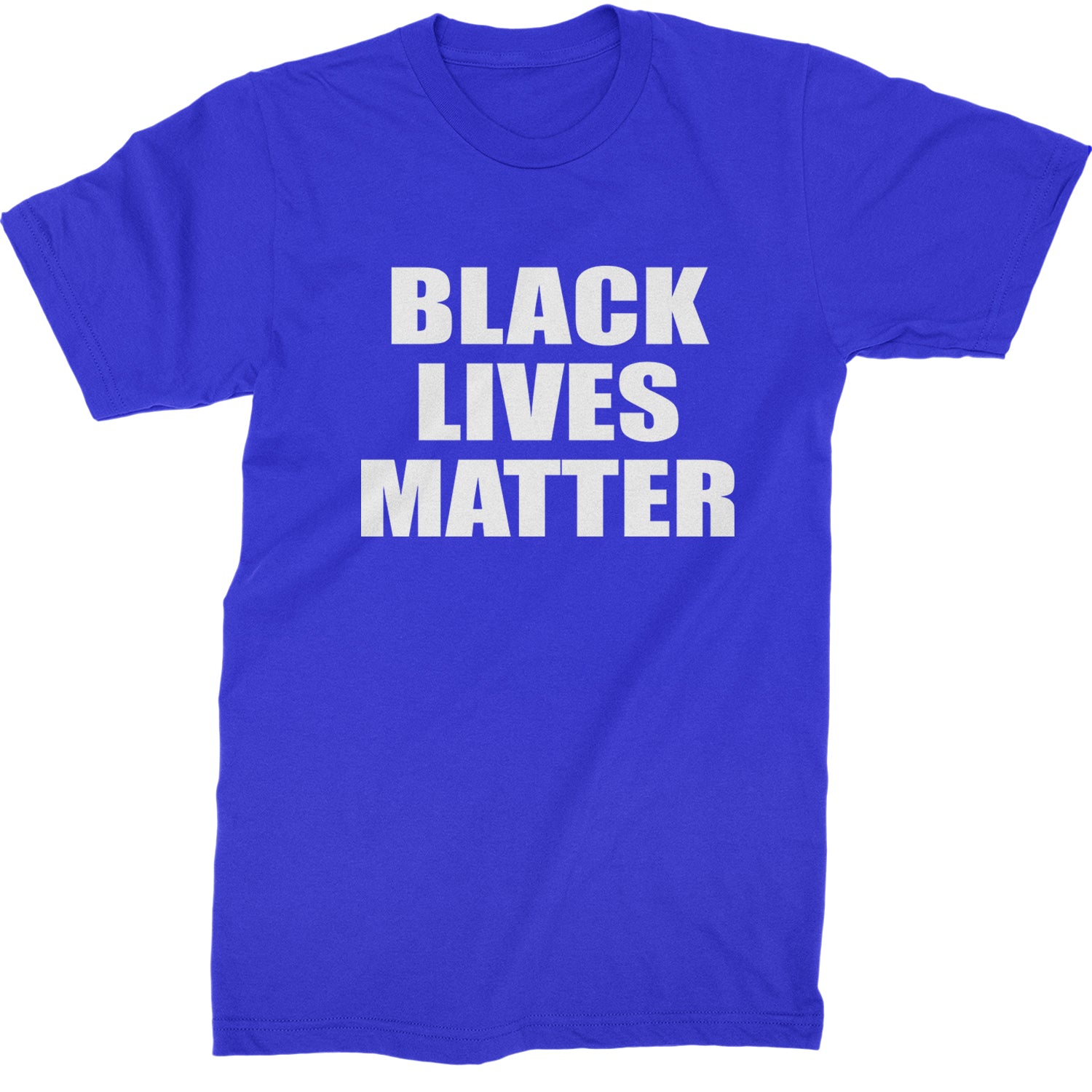 Black Lives Matter BLM Mens T-shirt Royal Blue