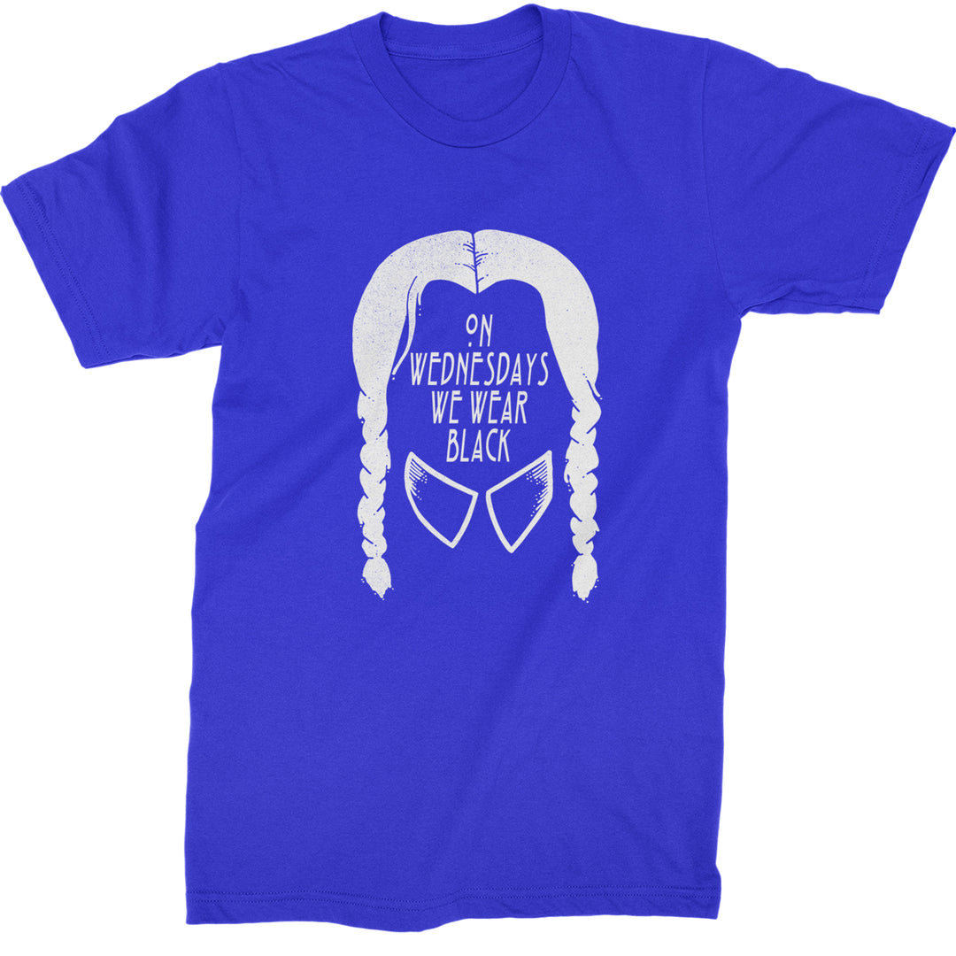 On Wednesdays, We Wear Black Mens T-shirt Royal Blue