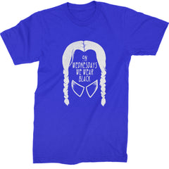 On Wednesdays, We Wear Black Mens T-shirt Royal Blue