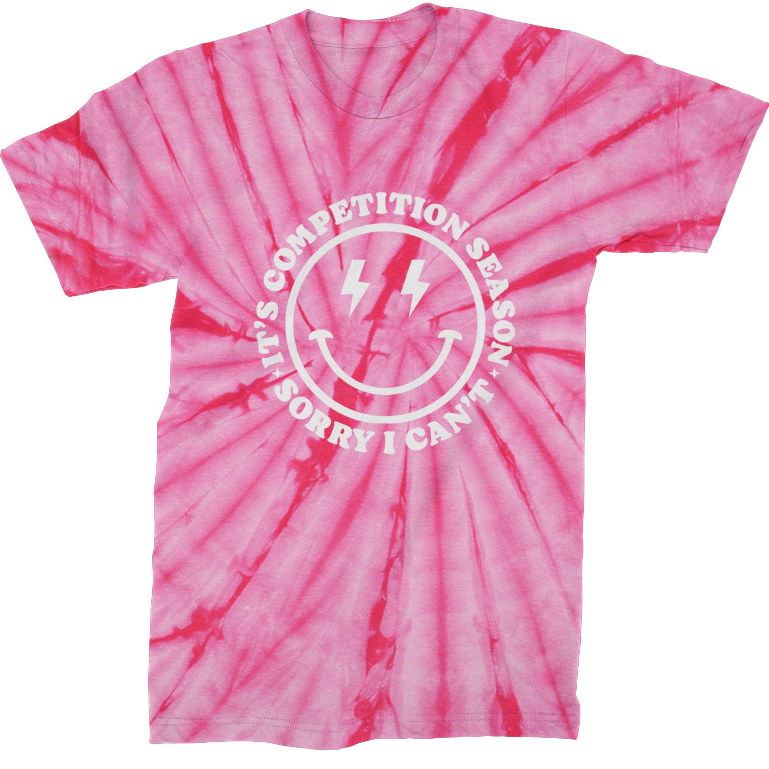 Sorry I Can't, It's Competition Season Mens T-shirt Tie-Dye Spider Pink