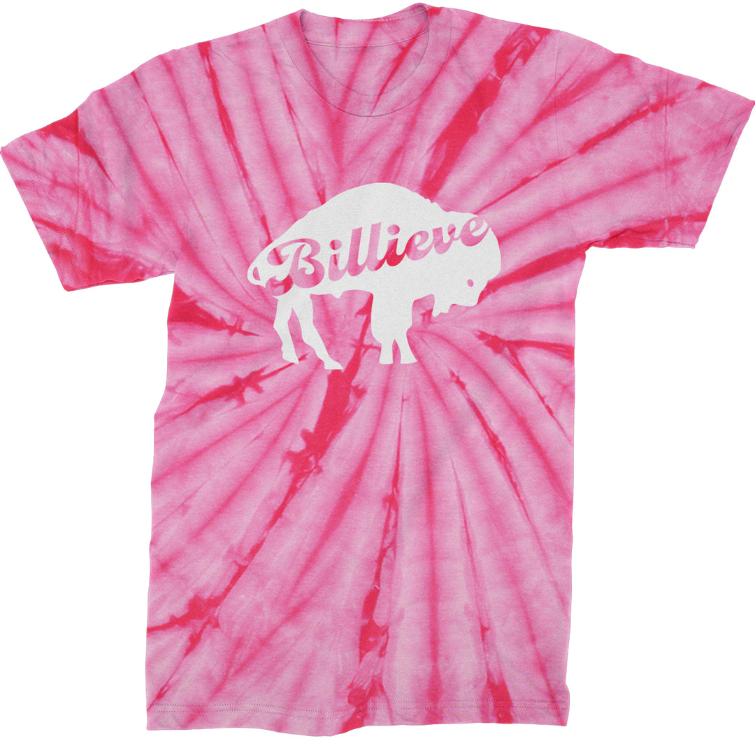 Billieve Bills Mafia Mens T-shirt Tie-Dye Spider Pink
