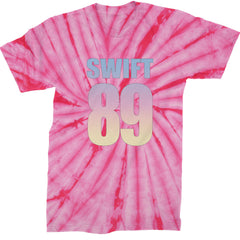 Lover Era Swift 89 Birth Year Music Fan TTPD Mens T-shirt Tie-Dye Spider Pink