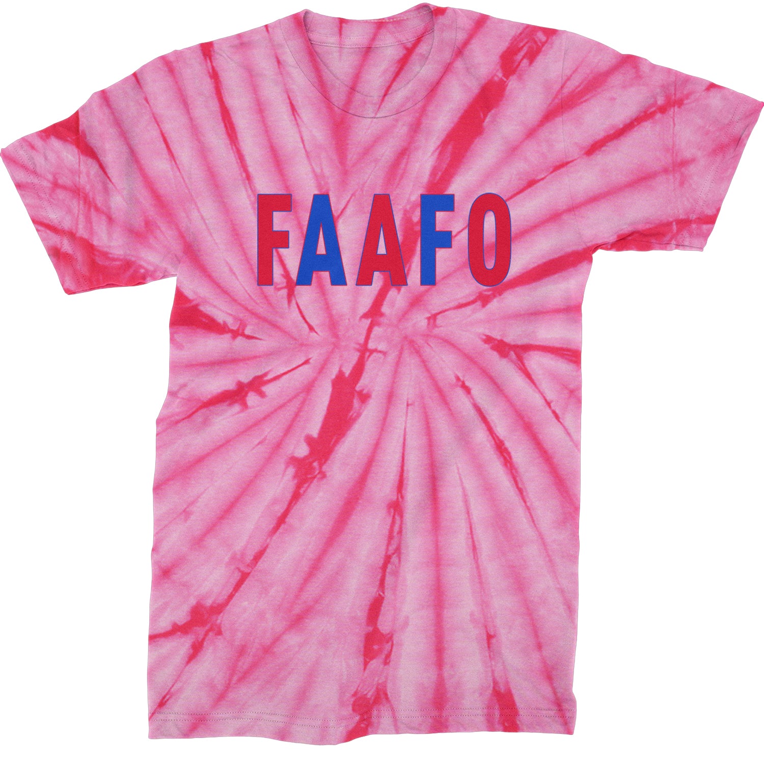 FAAFO Olympic Team USA Shirt Mens T-shirt Tie-Dye Spider Pink