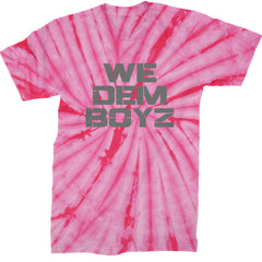WE Dem Boys Dallas  Mens T-shirt Tie-Dye Spider Pink