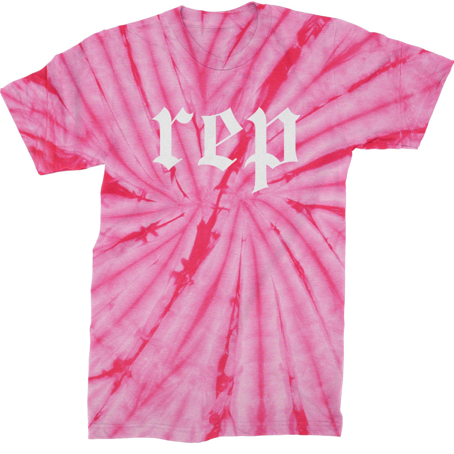 REP Reputation Eras Music Lover Gift Fan Favorite Mens T-shirt Tie-Dye Spider Pink