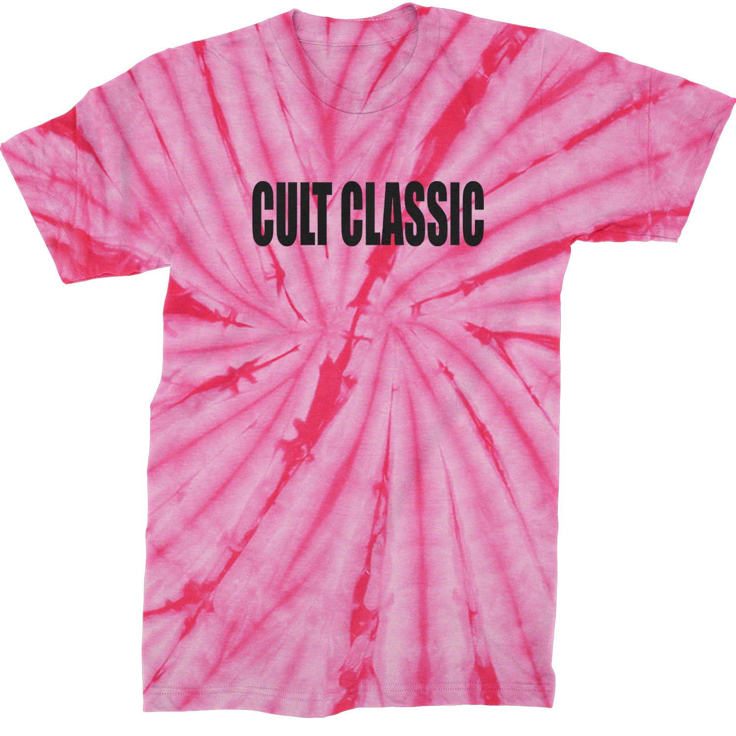 Cult Classic Pop Music Club  Mens T-shirt Tie-Dye Spider Pink