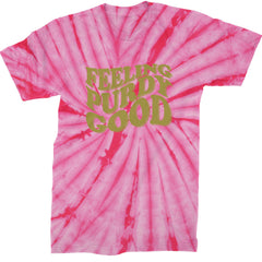 Feeling Purdy Good San Francisco Mens T-shirt Tie-Dye Spider Pink