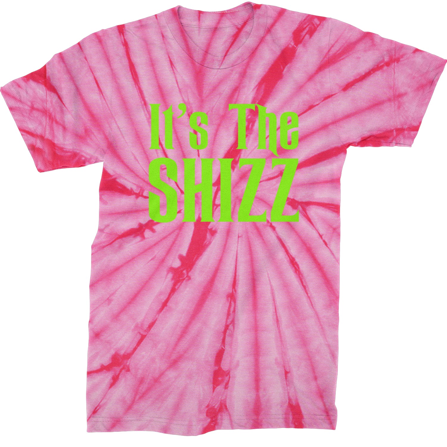 It's The Shizz Magical  Mens T-shirt Tie-Dye Spider Pink