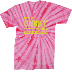 It's A Curry Thing, You Wouldn't Understand Basketball Mens T-shirt Tie-Dye Spider Pink