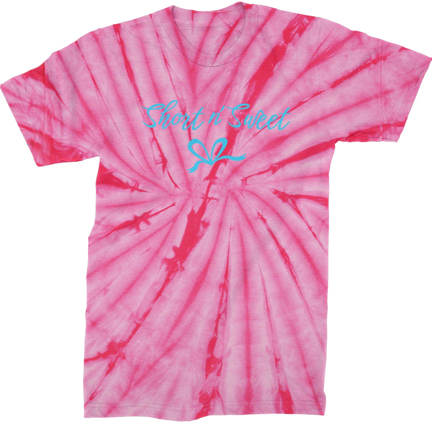 Bow Short N' Sweet Music  Mens T-shirt Tie-Dye Spider Pink