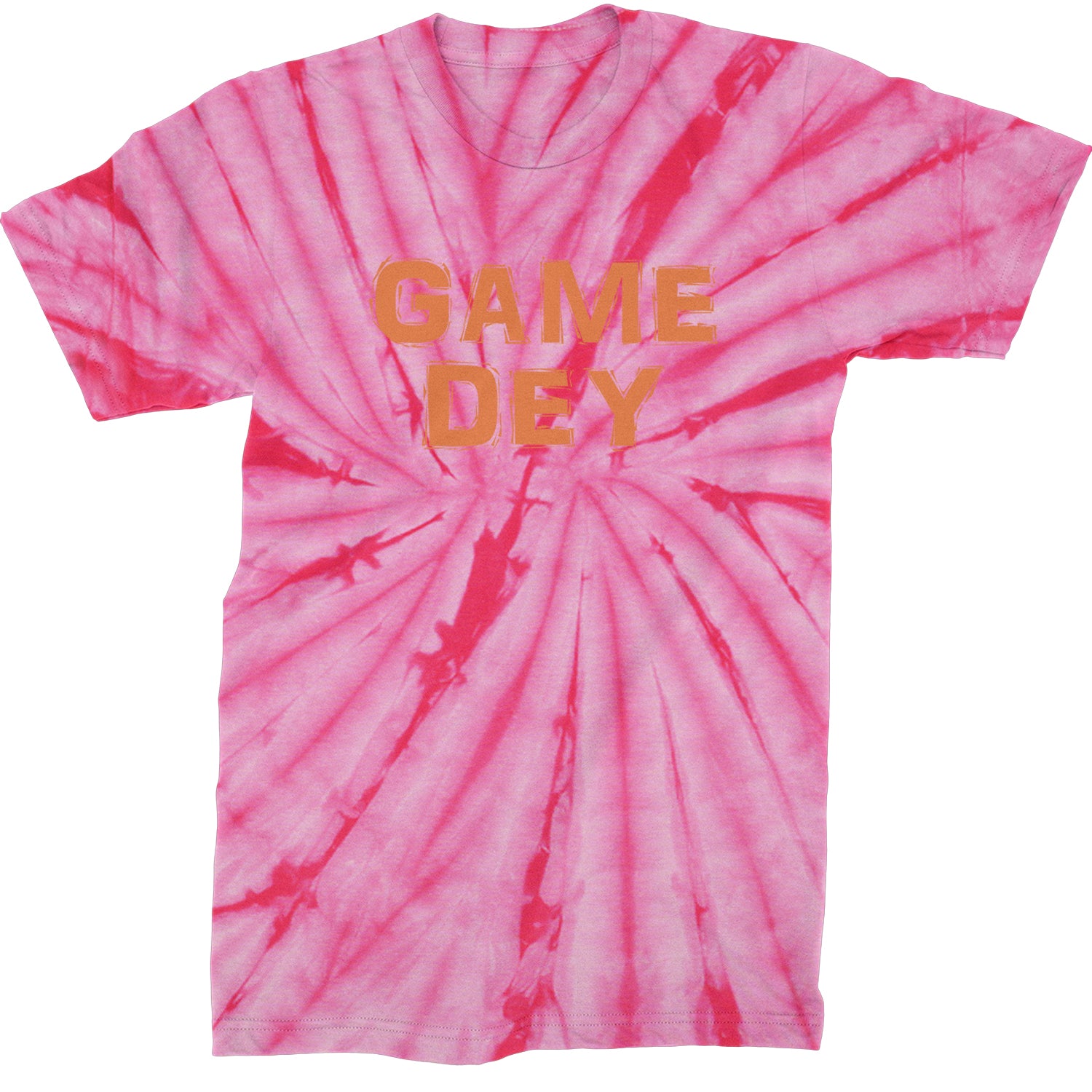 Game Dey Cincinnati Football Mens T-shirt Tie-Dye Spider Pink