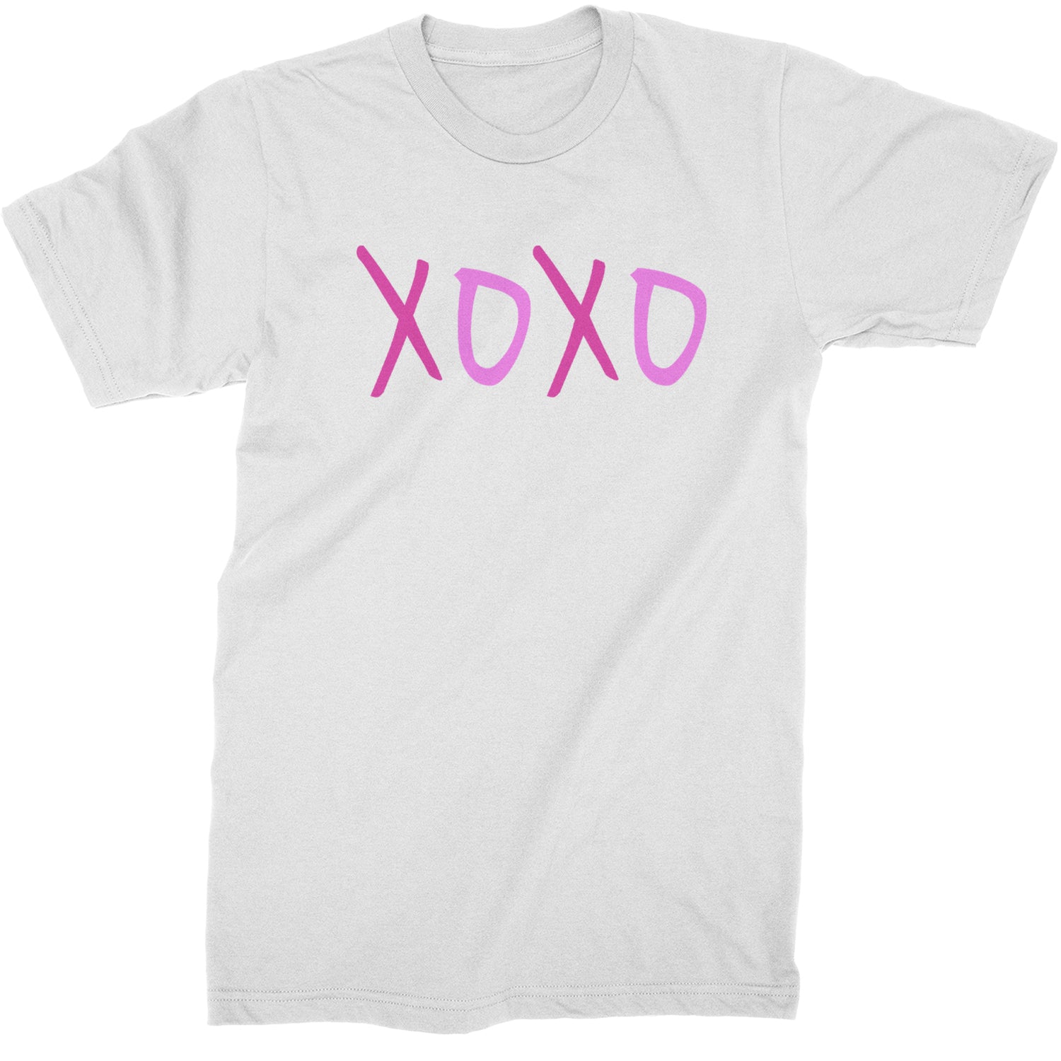 XOXO Pink Print  Mens T-shirt White