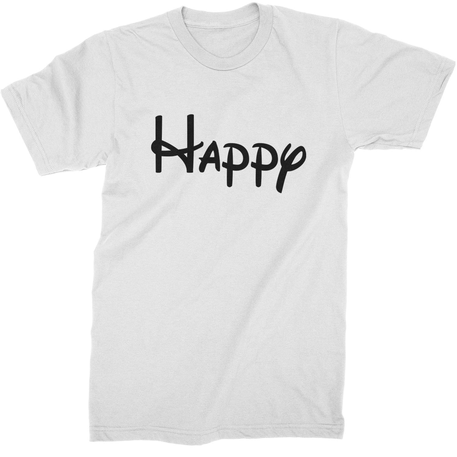 Happy - 7 Dwarfs Costume Mens T-shirt White