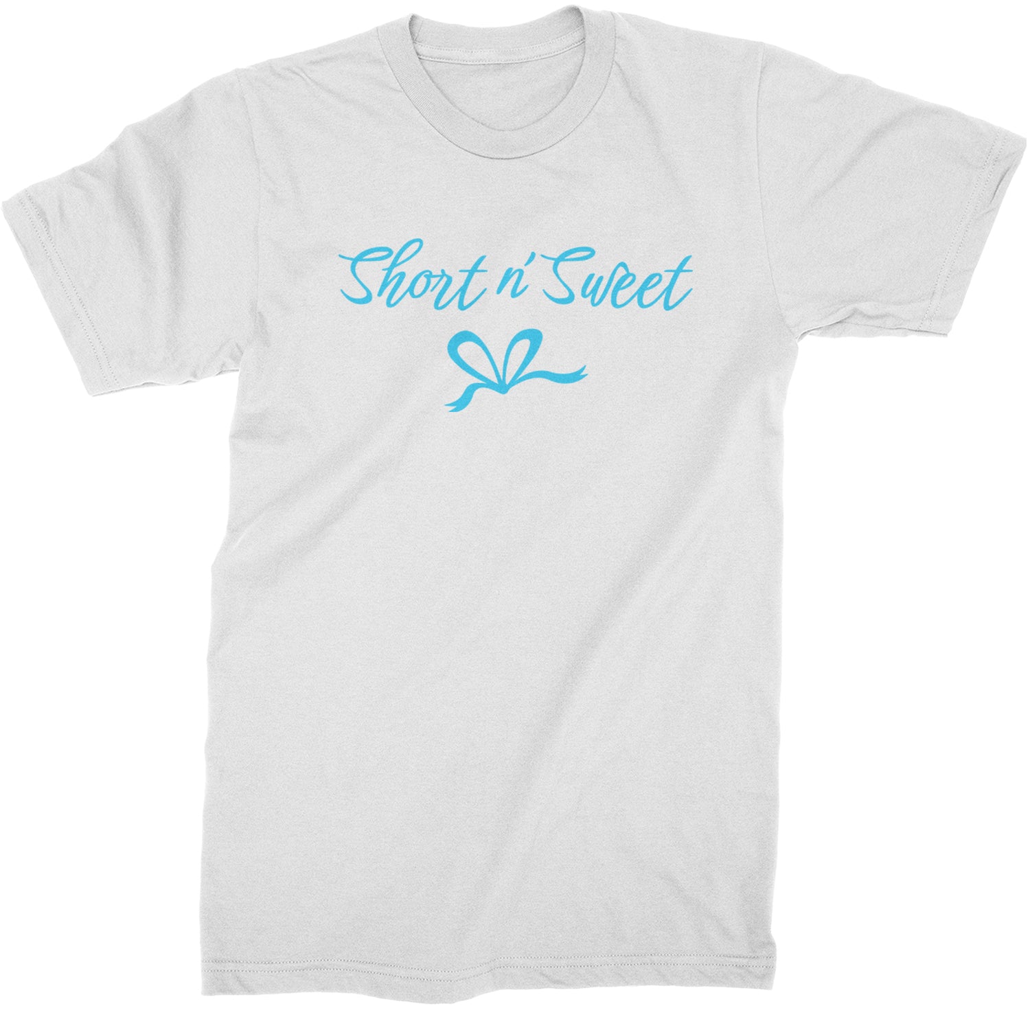 Bow Short N' Sweet Music  Mens T-shirt White