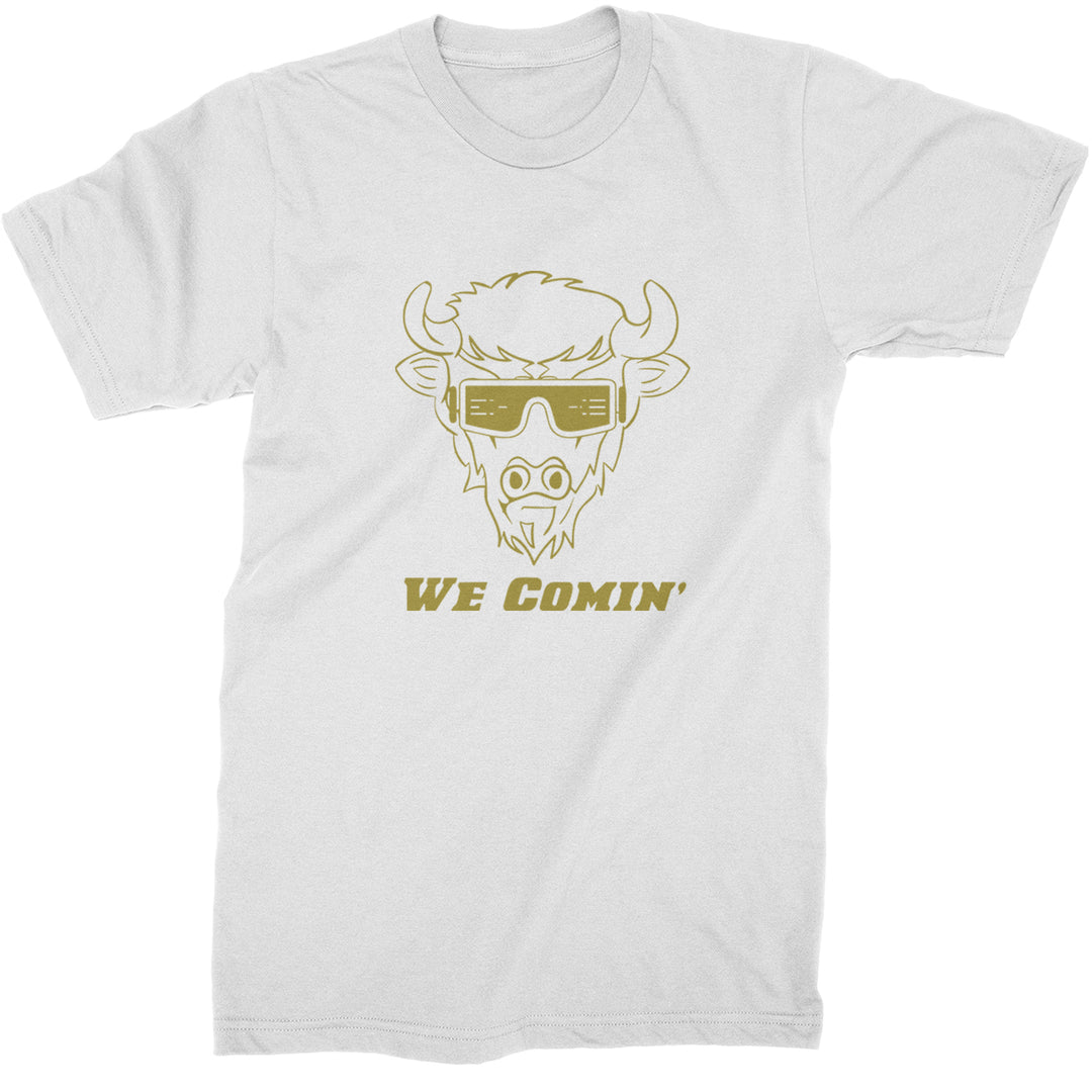 We Coming Coach Prime Colorado Mens T-shirt White