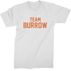 Team Burrow Cincinnati Mens T-shirt White