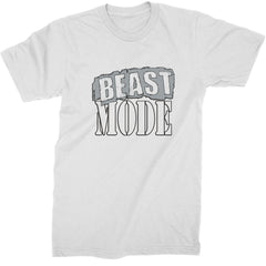 Beast Mode Training Gym Workout Mens T-shirt White