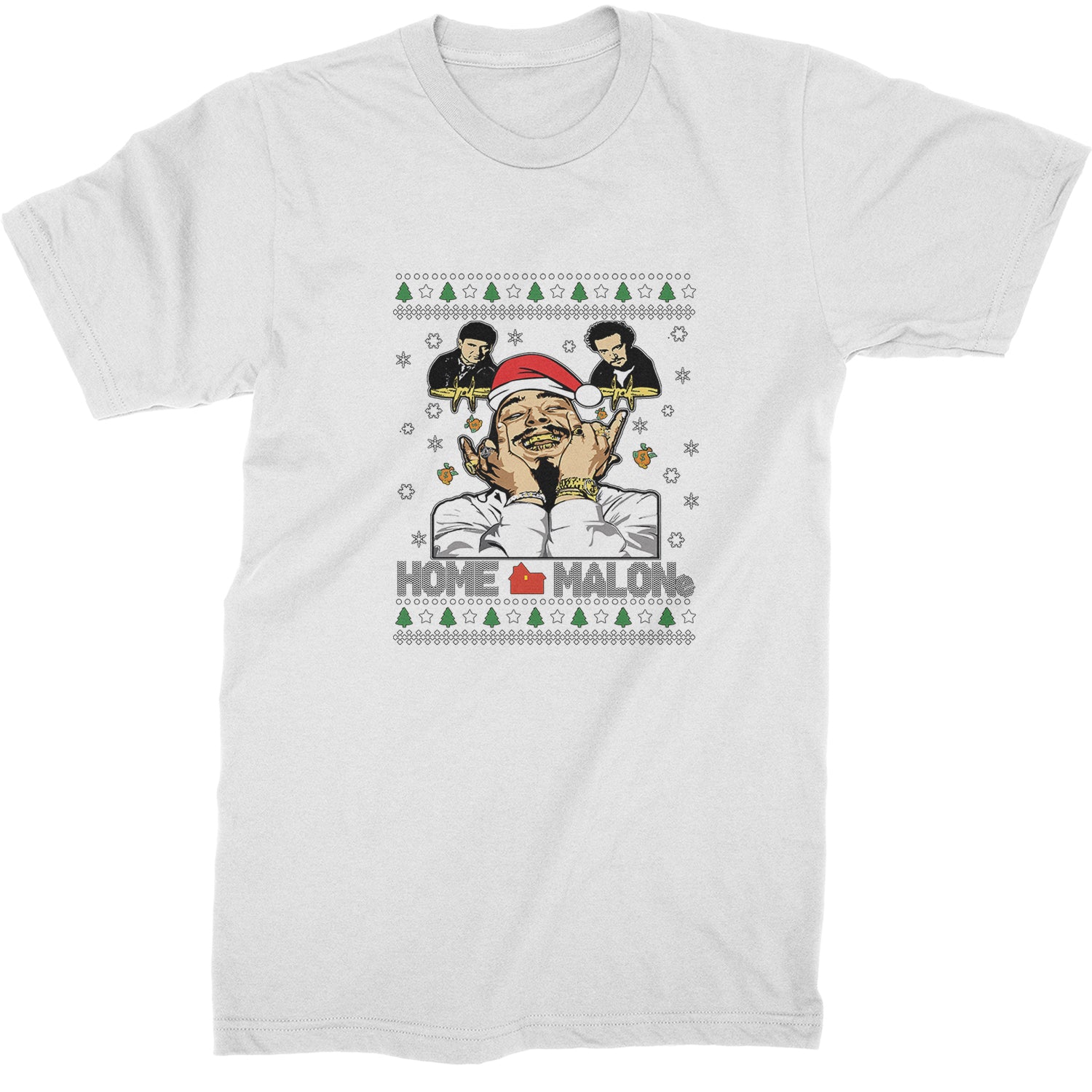 Home Malone Ugly Christmas  Mens T-shirt White