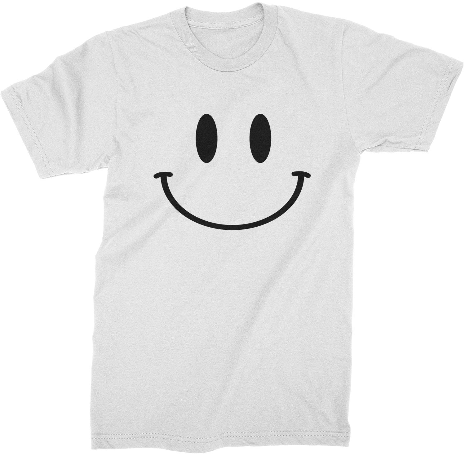 Smile Face Mens T-shirt White